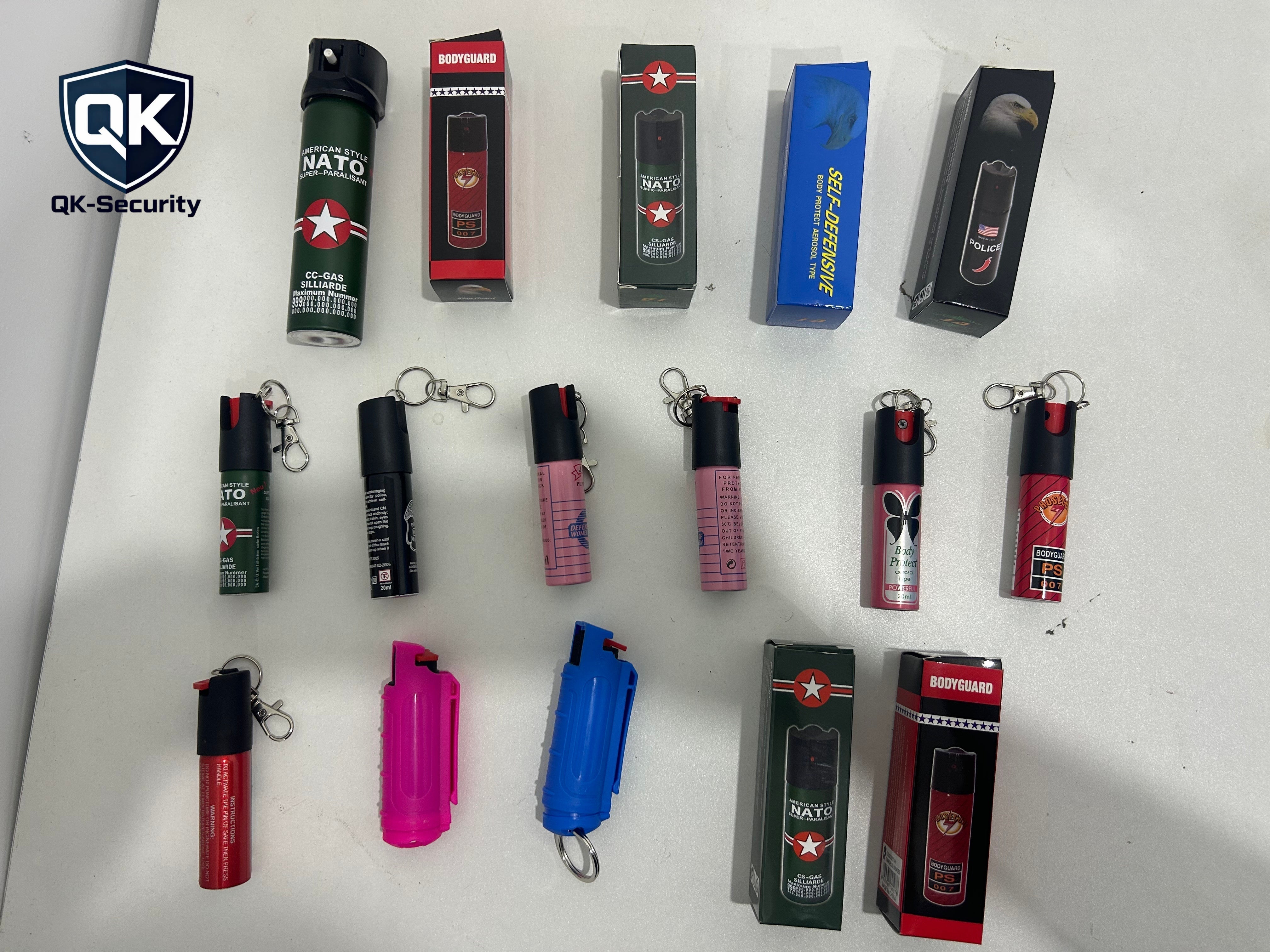 Buy 5 get 2 free!Portable Self Defense Pepper Spray with Multiple Specifications, Easy to Carry Personal Safety Weapon