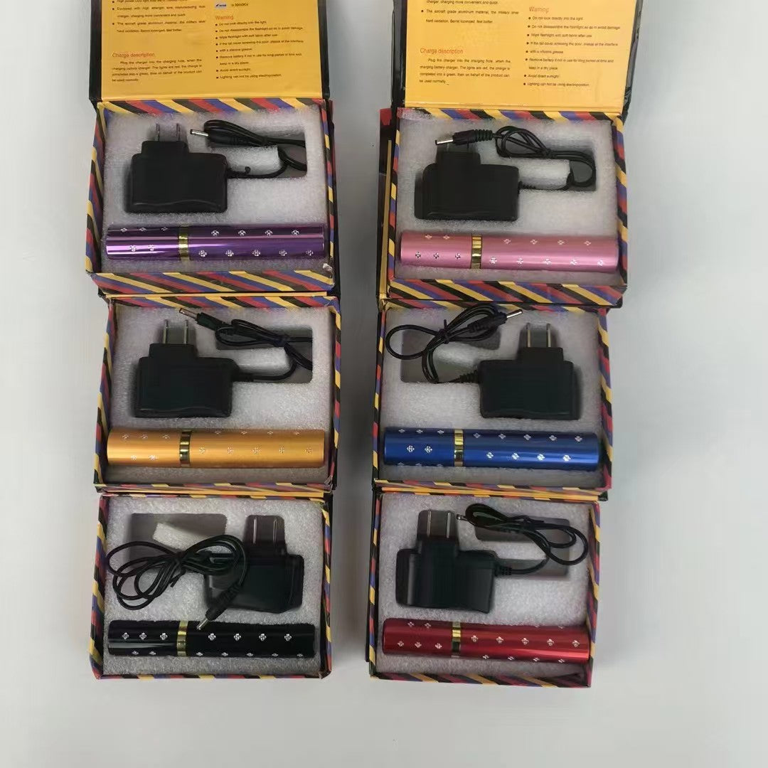 Buy 5 get 2 free!Portable Stun Gun Flashlight Combo, Personal Safety Self Defense Weapon for Outdoor & Daily Use