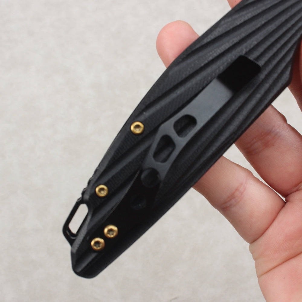 Hot-selling folding knife for export—durable, high-hardness outdoor camping knife with G10 handle.