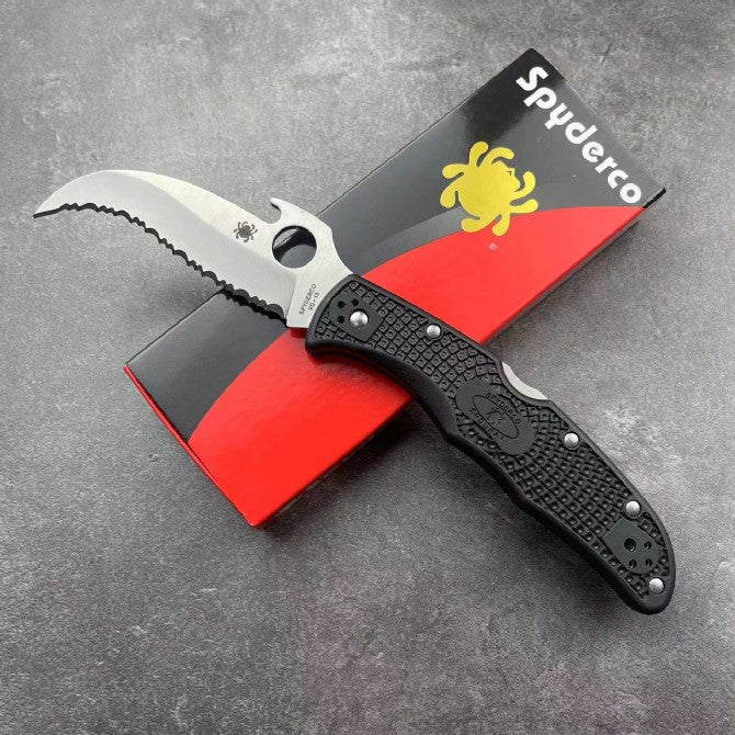 Spyderco C12 Fully Serrated Folding Knife