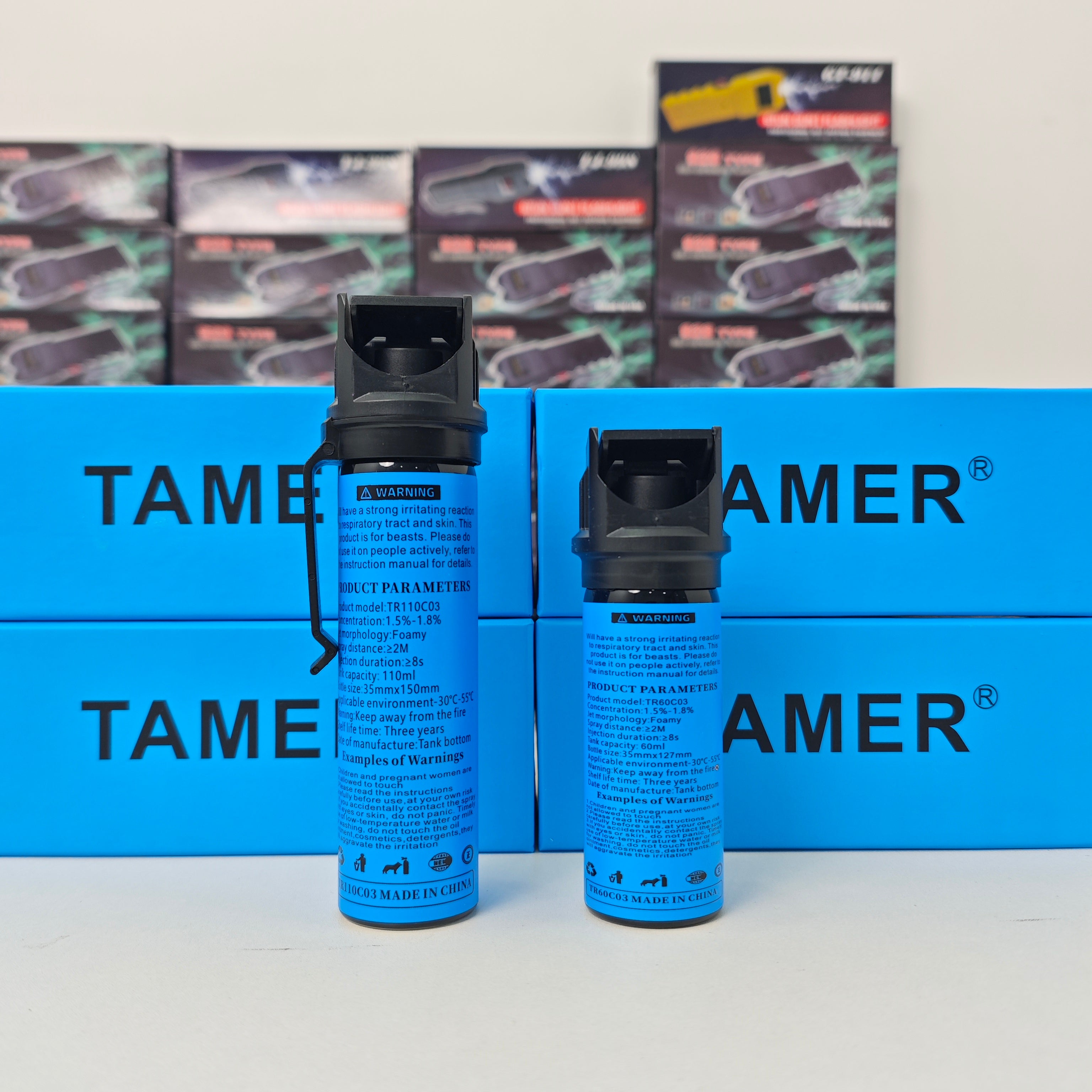 Foam OC Spray, Portable Wildlife & Aggressive Dog Repellent for Outdoor Hiking & Camping