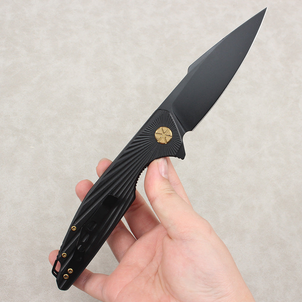 Hot-selling folding knife for export—durable, high-hardness outdoor camping knife with G10 handle.