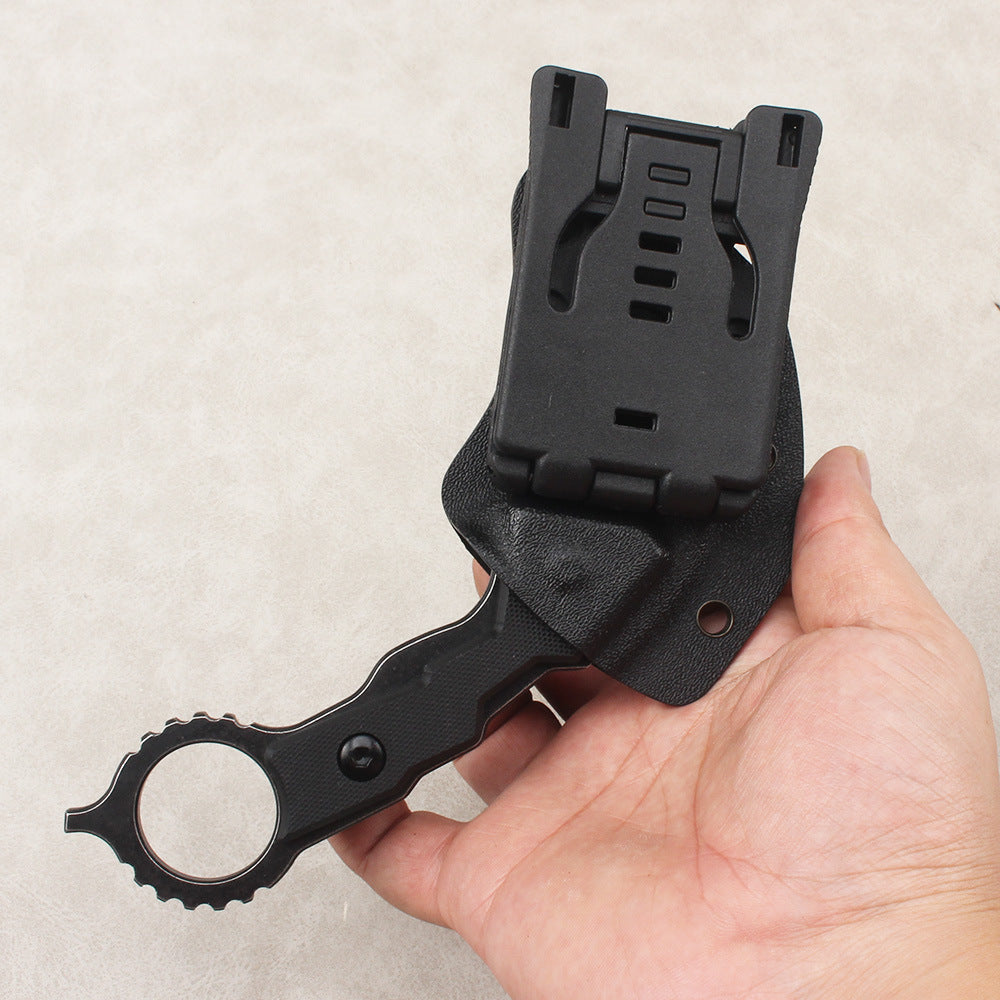 High-quality outdoor and survival knife: portable, high-hardness, sharp, compact—suitable for wilderness use or as an everyday carry fruit knife.