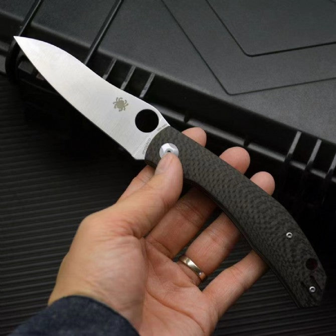 Spyderco C241 Folding Knife with Carbon Fiber Handle