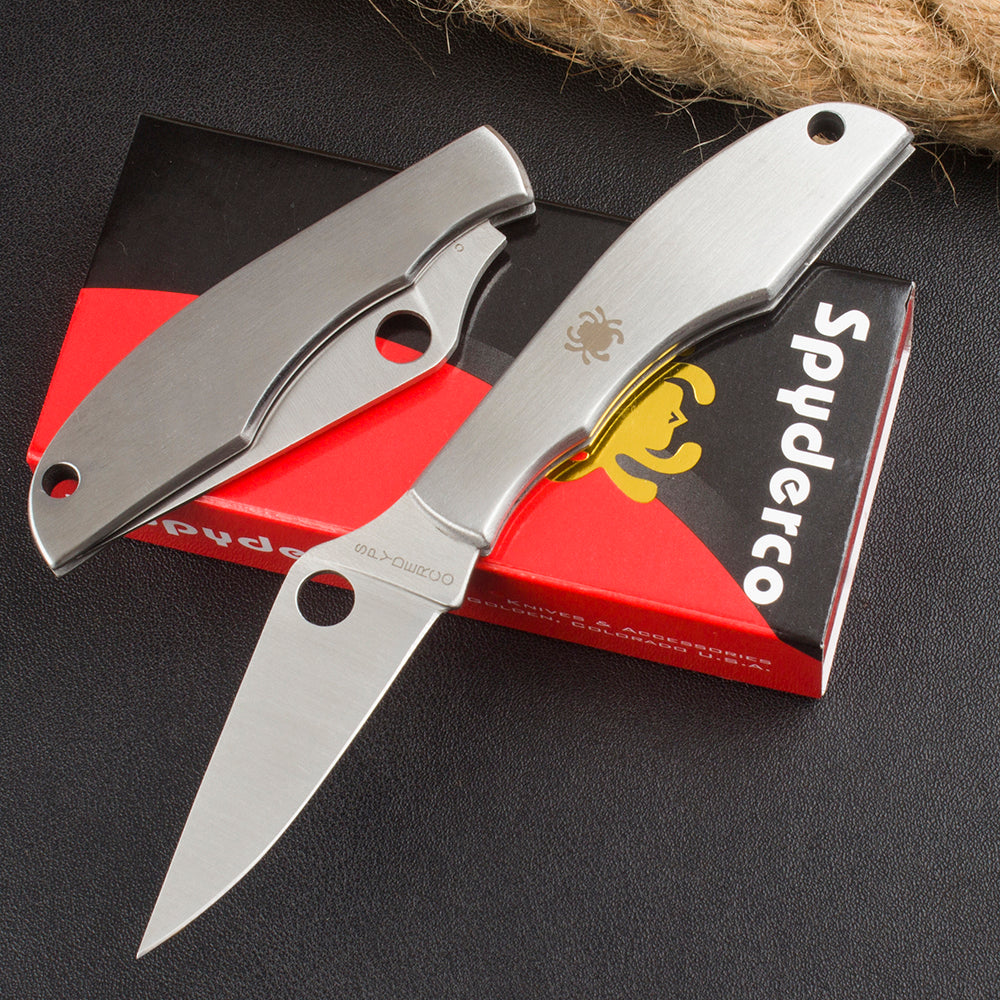 Spyderco C137 All-Steel Non-Locking Folding Knife