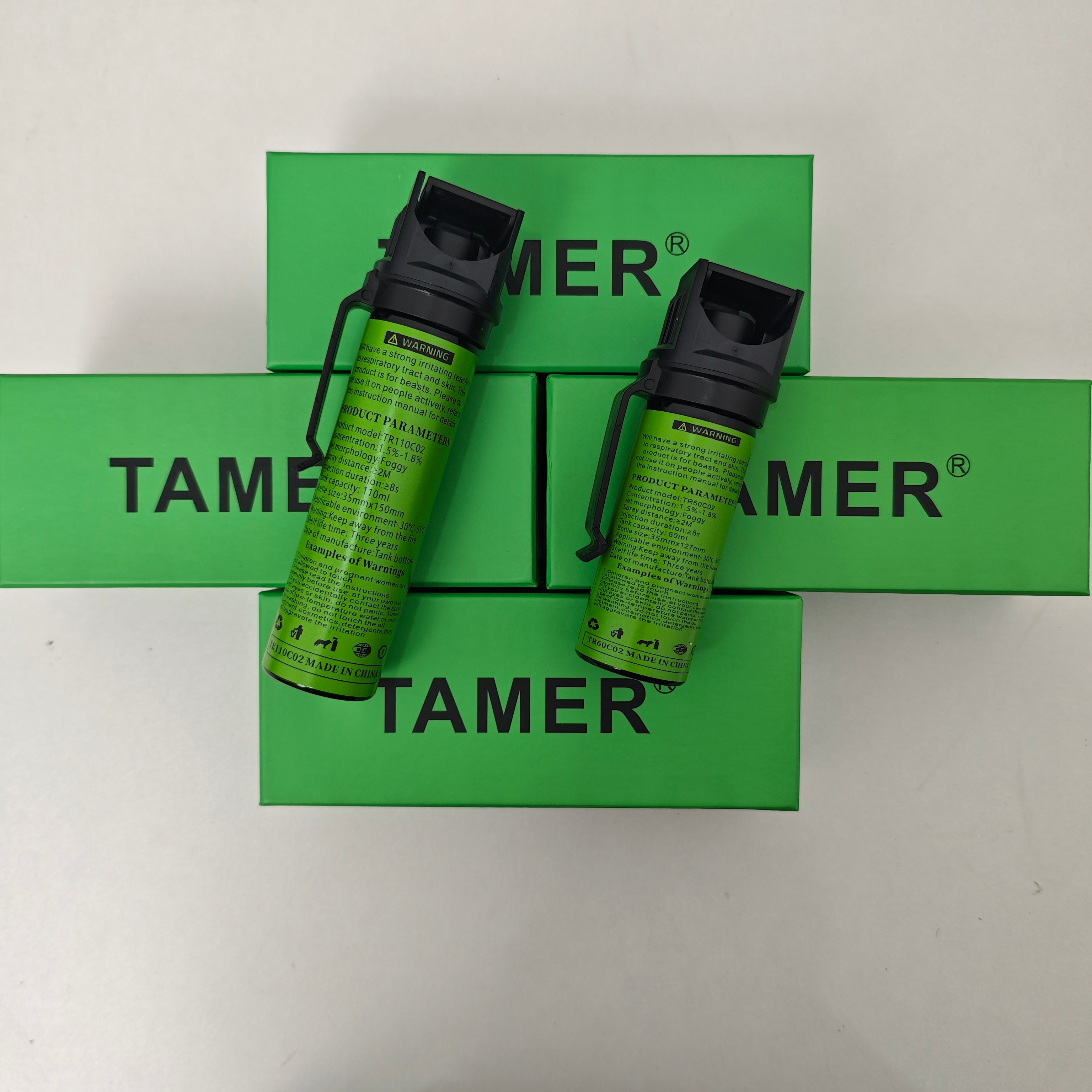 TAMER OC Gel Spray, Portable Wildlife & Aggressive Dog Repellent with Carrying Clip for Outdoor Hiking & Camping