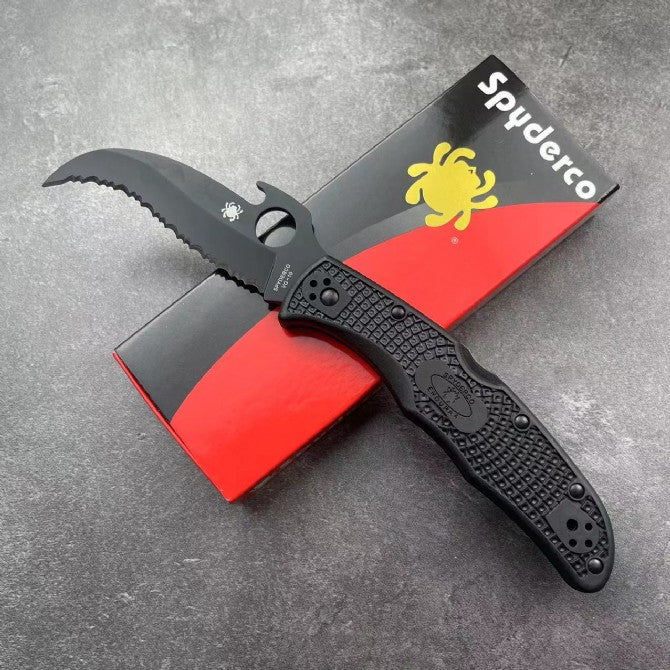 Spyderco C12 Fully Serrated Folding Knife