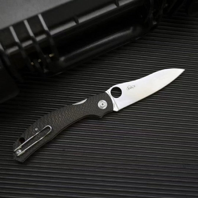 Spyderco C241 Folding Knife with Carbon Fiber Handle
