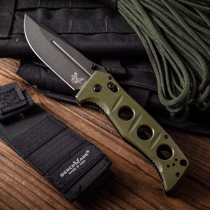 Benchmade Butterfly 275SFE-2 Adamus Heavy Duty Tactical Folding Knife Green