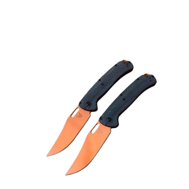 BM15535 Carbon Fiber Handle Outdoor Folding Knife – Portable, Sharp, High-Hardness, Multifunctional Tool