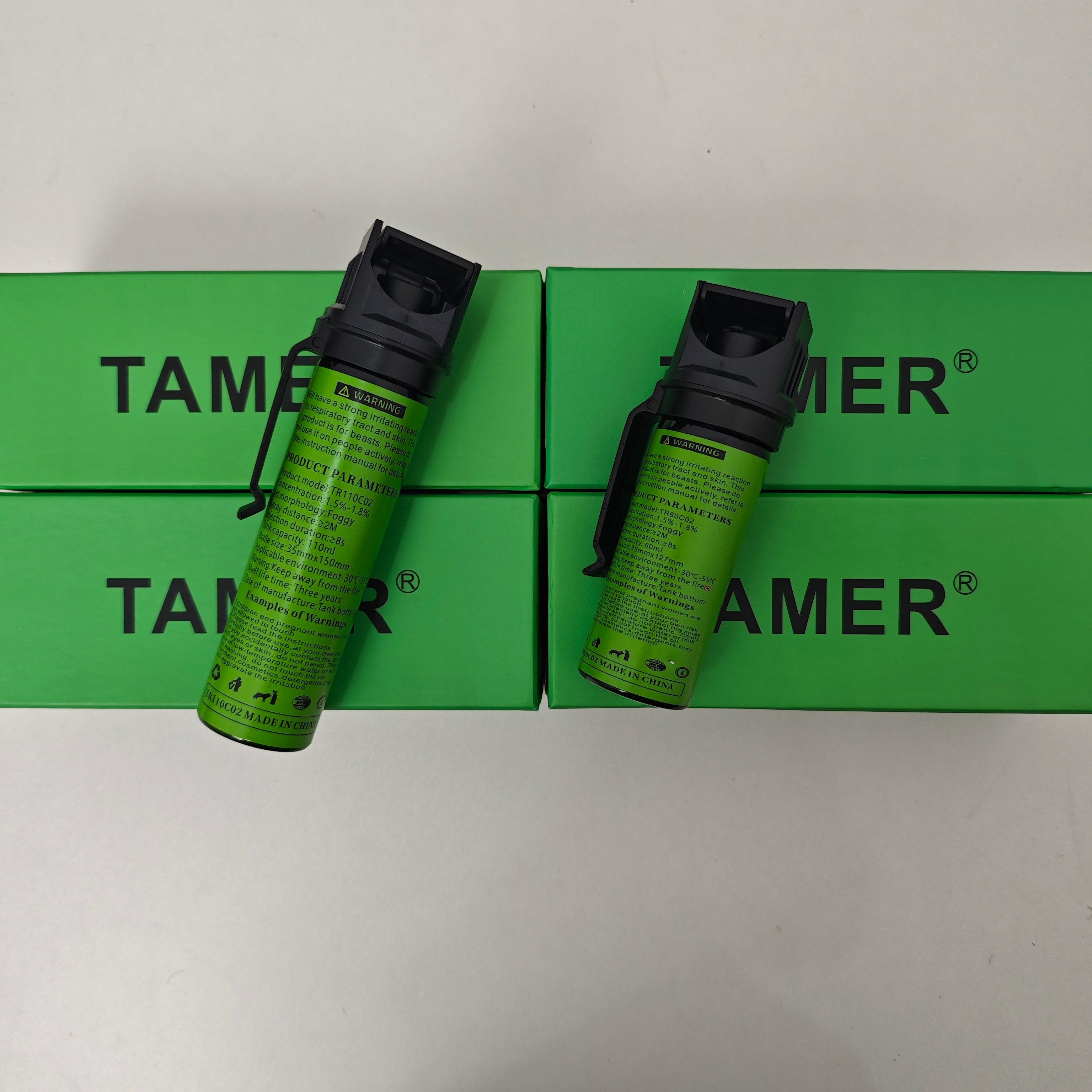 TAMER OC Gel Spray, Portable Wildlife & Aggressive Dog Repellent with Carrying Clip for Outdoor Hiking & Camping
