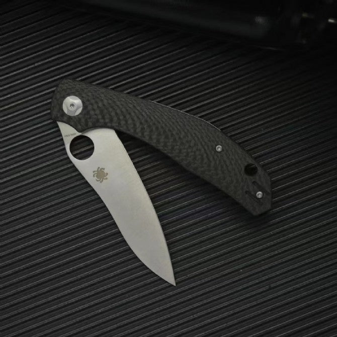 Spyderco C241 Folding Knife with Carbon Fiber Handle