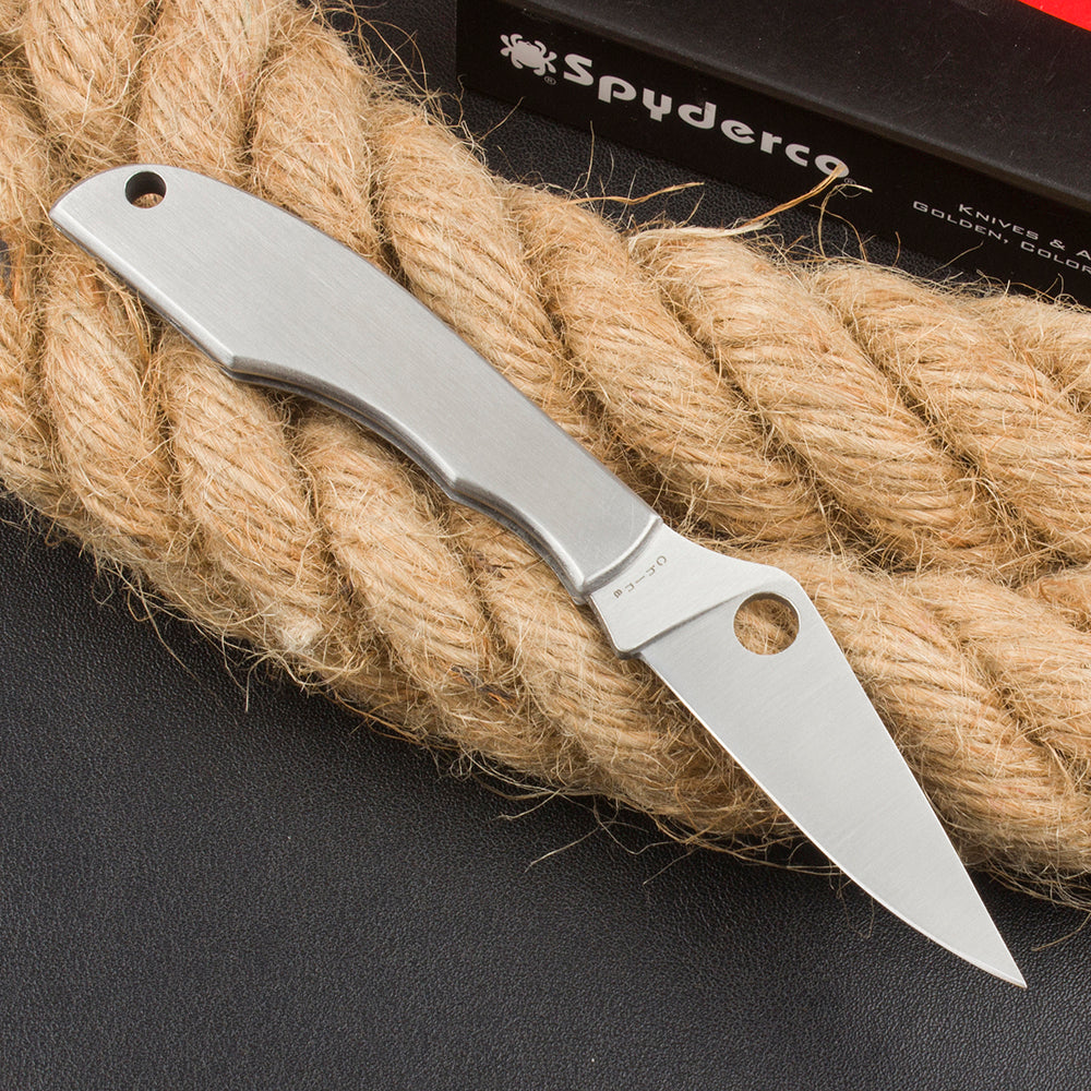 Spyderco C137 All-Steel Non-Locking Folding Knife