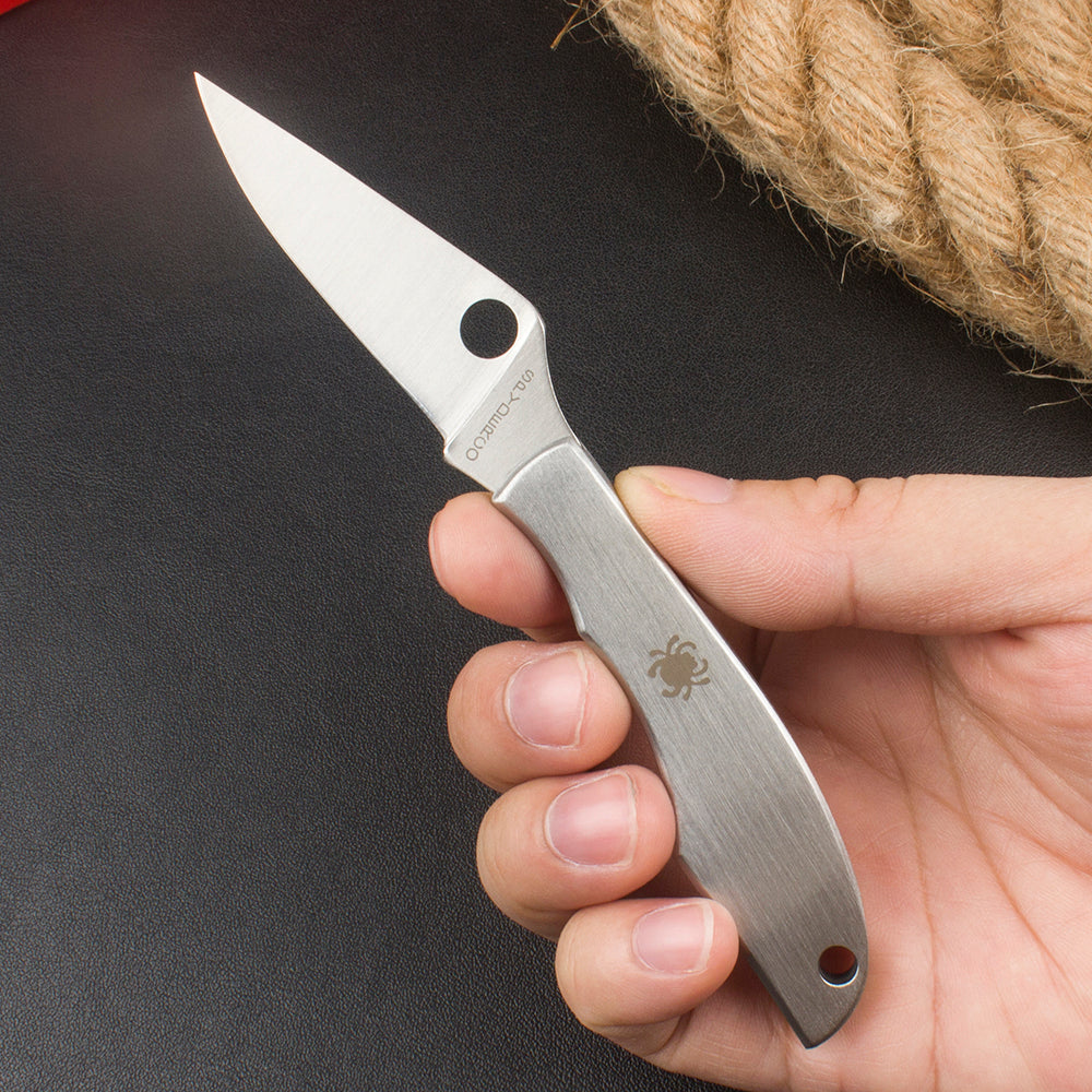 Spyderco C137 All-Steel Non-Locking Folding Knife